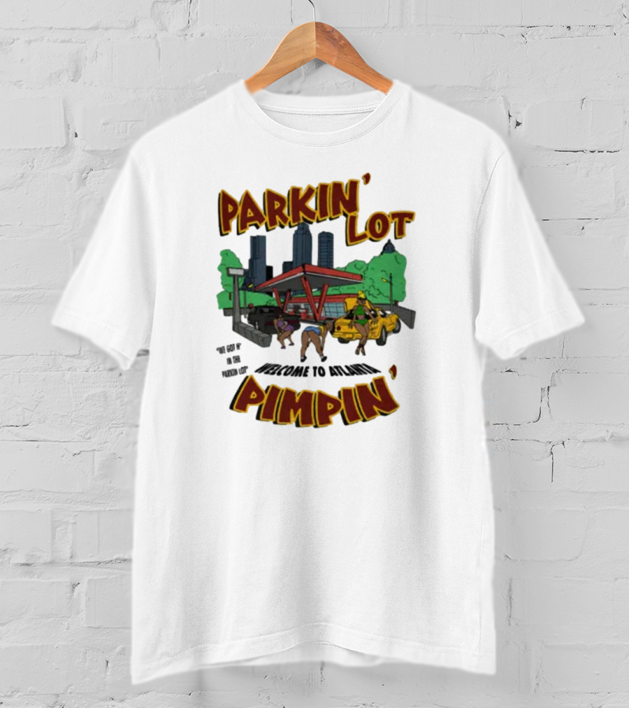 Parkin Lot Pimpin In The City With Cars And People T-Shirt