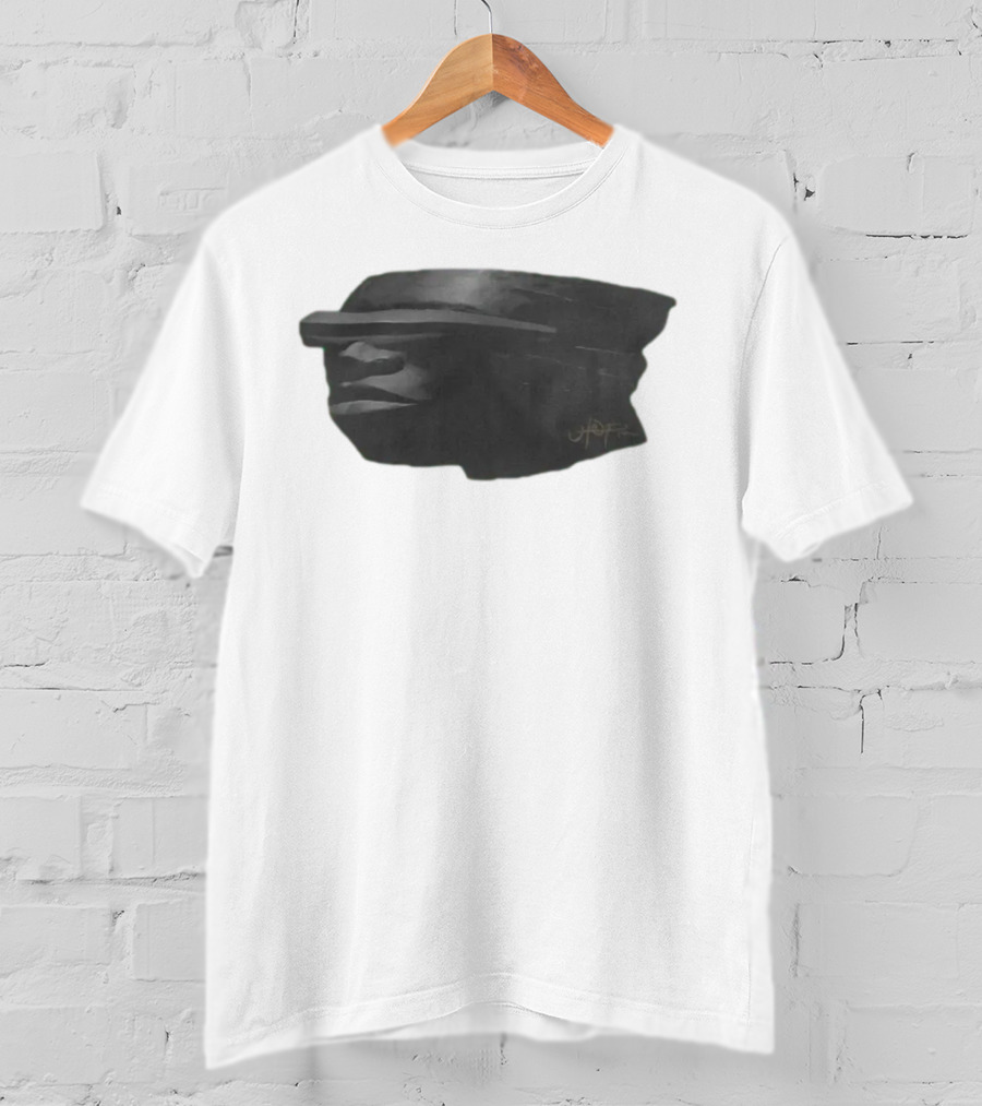 Topia Pack C2 Abstract Stone Face By UDOPIA T-Shirt