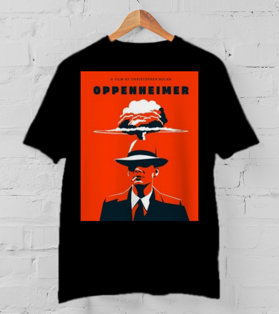 A Film By Christopher Nolan Oppenheimer Nuclear Explosion Iconic T-Shirt