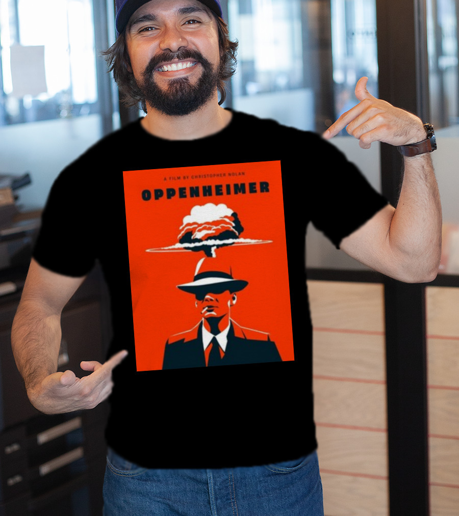 A Film By Christopher Nolan Oppenheimer Nuclear Explosion Iconic T-Shirt