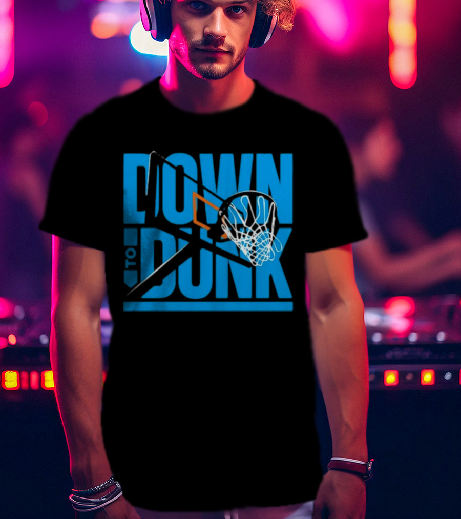 Dave Abbott Down To Dunk Basketball Hoop T-Shirt
