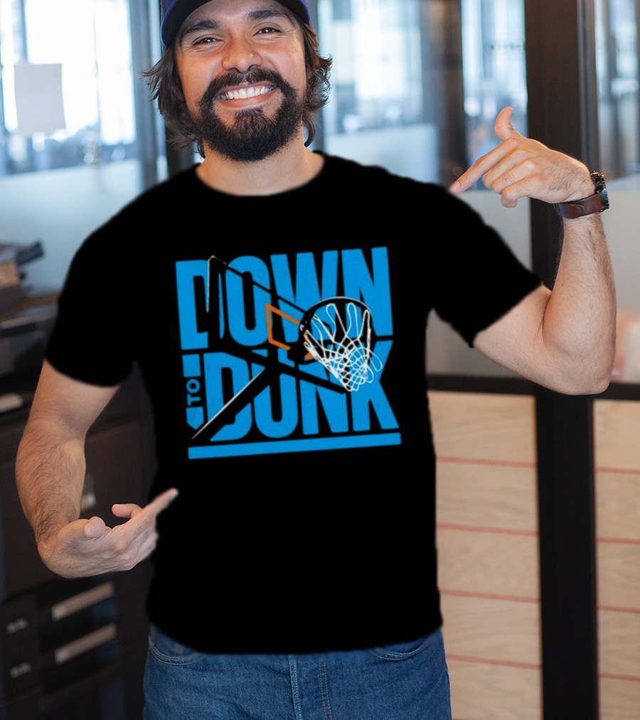 Dave Abbott Down To Dunk Basketball Hoop T-Shirt