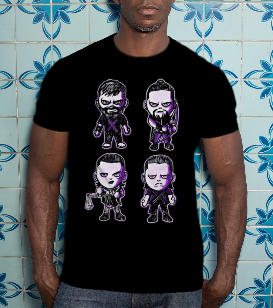 Finn Bálor The Judgment Day Purple Cartoon Characters T-Shirt
