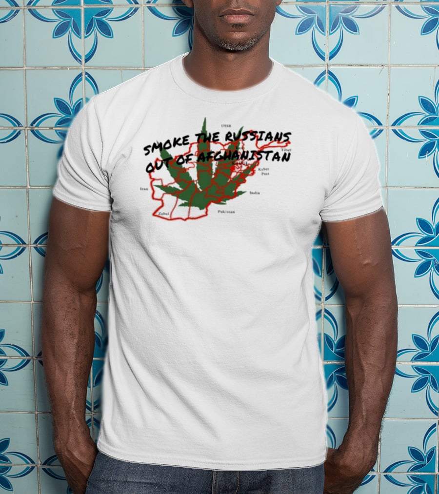 Smoke The Russians Out Of Afghanistan Map T-Shirt