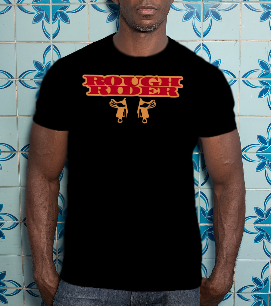 Unethicalthreads Rough Rider Western Style With Hanging Gloves T-Shirt