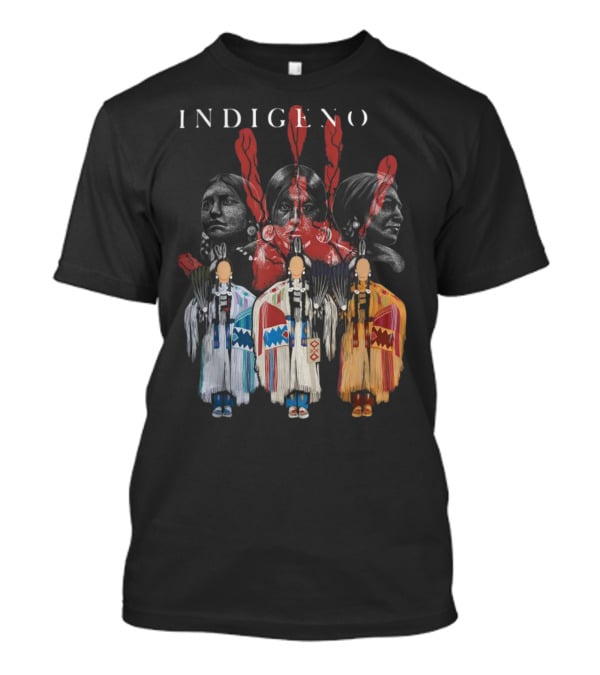 INDIGENO Native American Indigenous Red Hand Indian Ravens T-Shirt