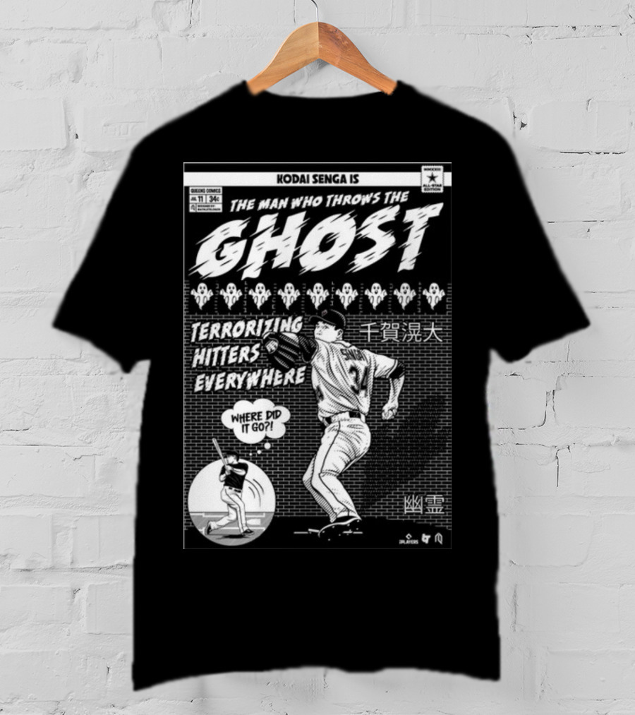 Kodai Senga Is The Man Who Throws The Ghost Terrorizing Hitters Everywhere Where Did It Go T-Shirt