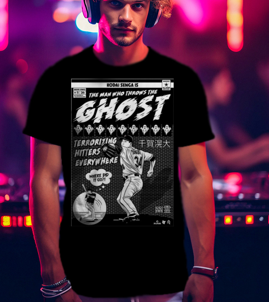 Kodai Senga Is The Man Who Throws The Ghost Terrorizing Hitters Everywhere Where Did It Go T-Shirt