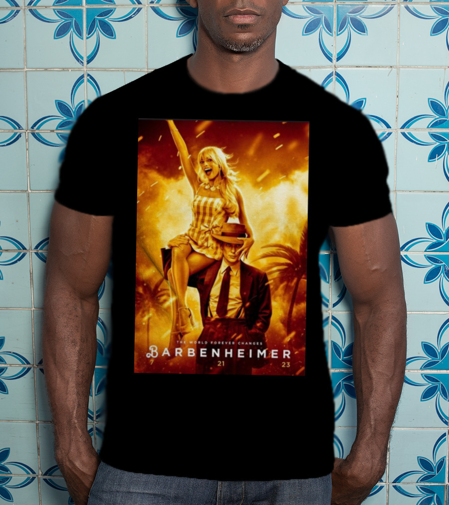 Barbenheimer 7 21 23 The World Forever Changes Stevereevesart T-Shirt