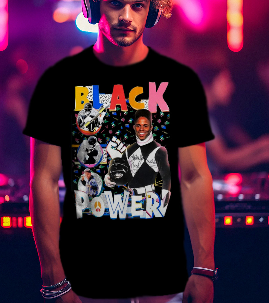 Walter Jones Black Power Peace Symbol Retro Comic T-Shirt