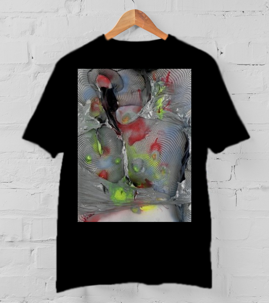 Arca1000000 ^16 Ss Abstract Mesh And Color T-Shirt