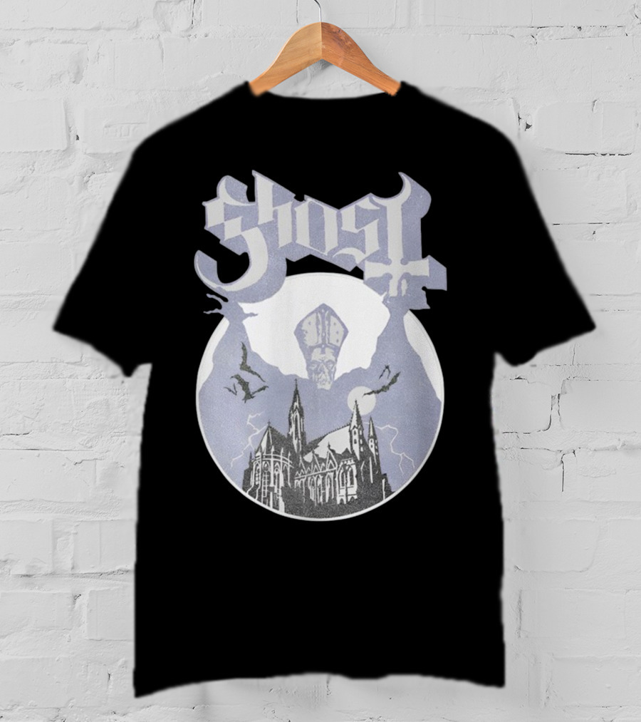 Ghost Opus Pastel Raglan Cathedral And Cardinal Bat T-Shirt
