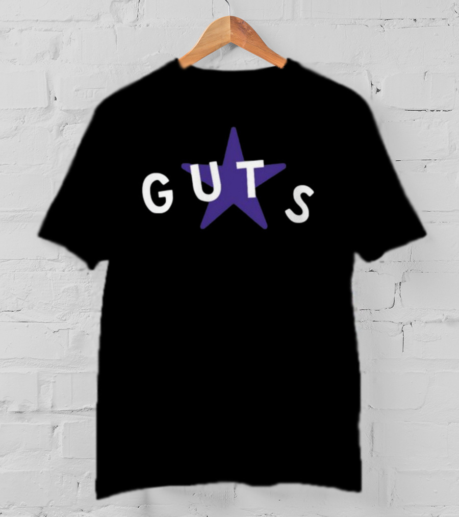 Guts Star Purple Text T-Shirt