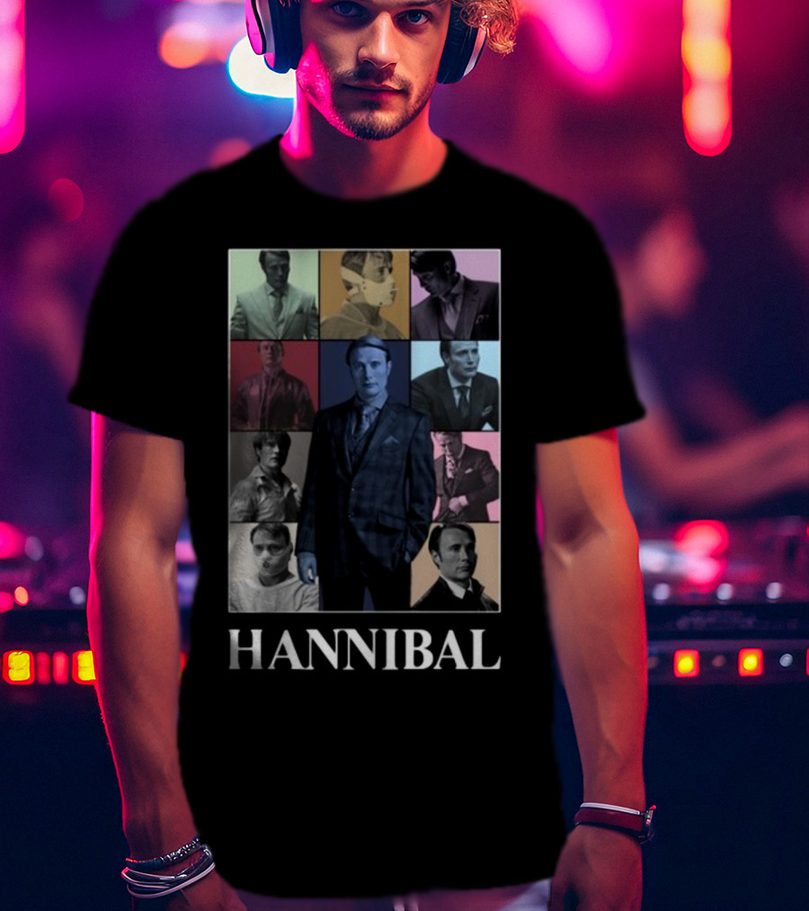 Hannibal Multifaceted Character Collage T-Shirt