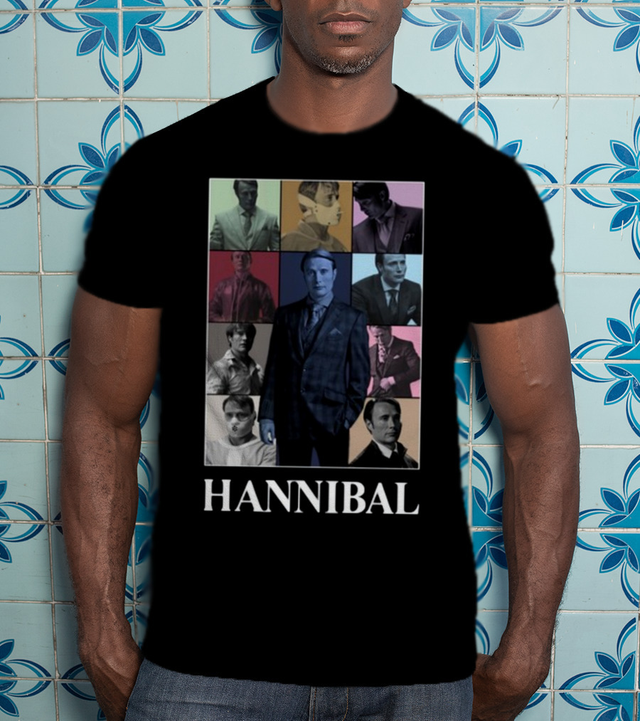Hannibal Multifaceted Character Collage T-Shirt