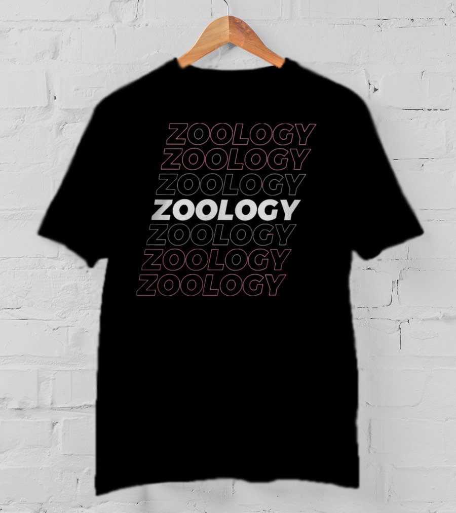 Zoology Zoologist Repeated Text T-Shirt