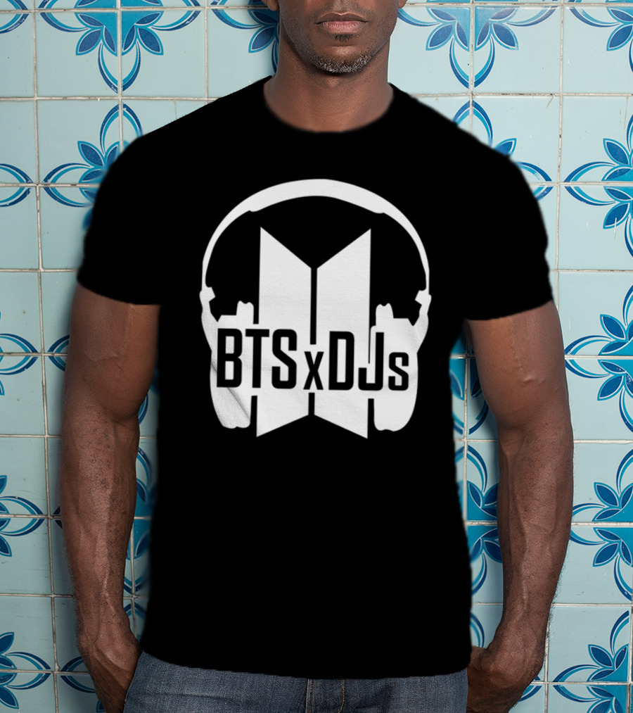 BTS X DJs Headphones Logo Collaboration T-Shirt