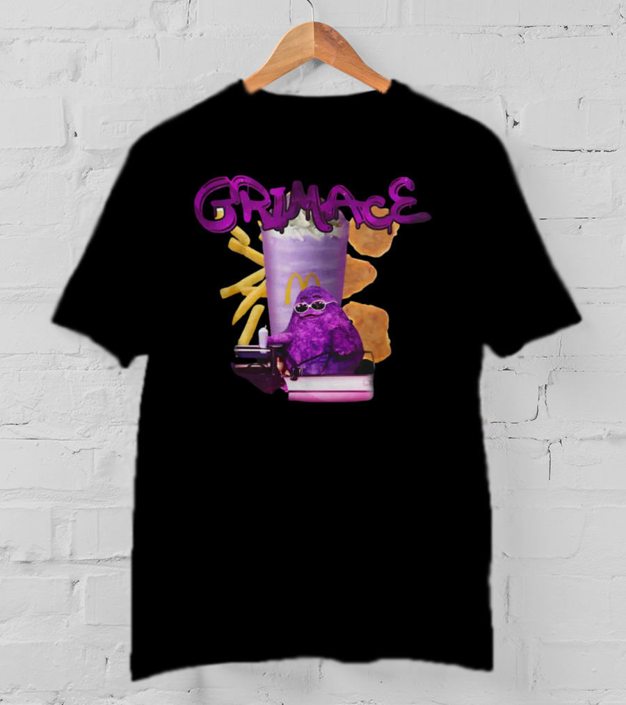 Grimace McDonald's Nuggets Fries Milkshake Gigglegarbclothing T-Shirt