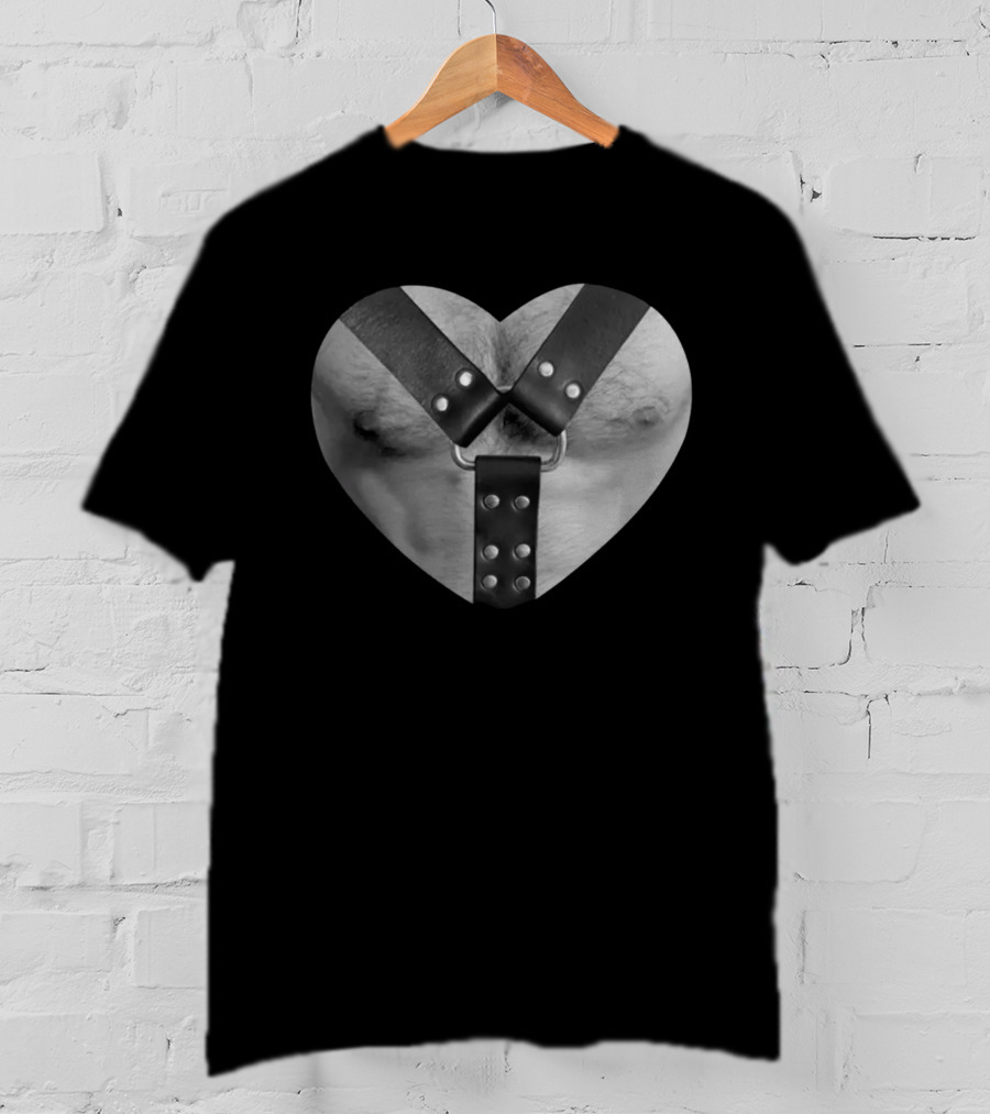 Harness Heart Chest Harness In Heart Shape T-Shirt