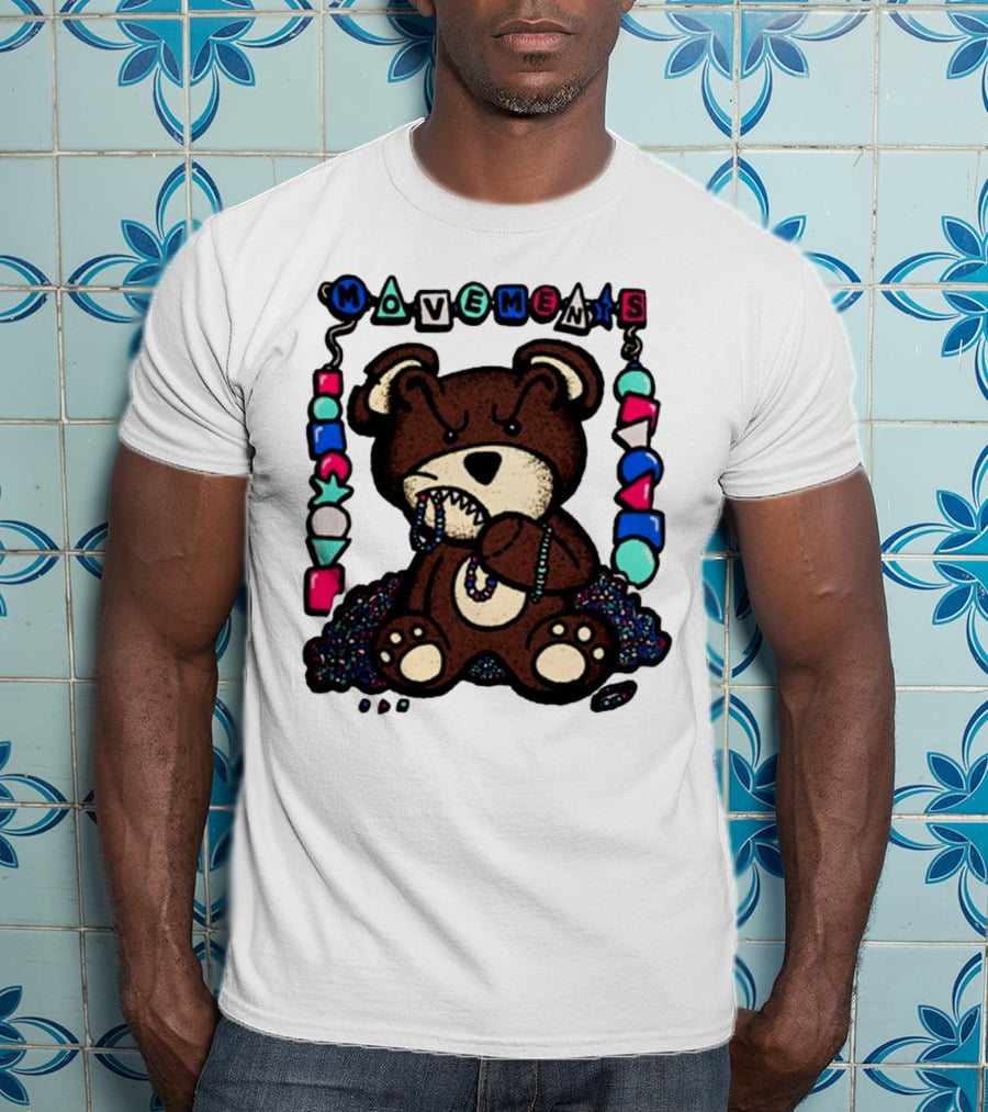 Movements Crazy Teddy Bear Beads Playful Blocks T-Shirt