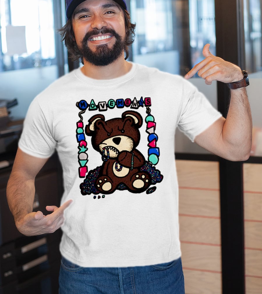 Movements Crazy Teddy Bear Beads Playful Blocks T-Shirt