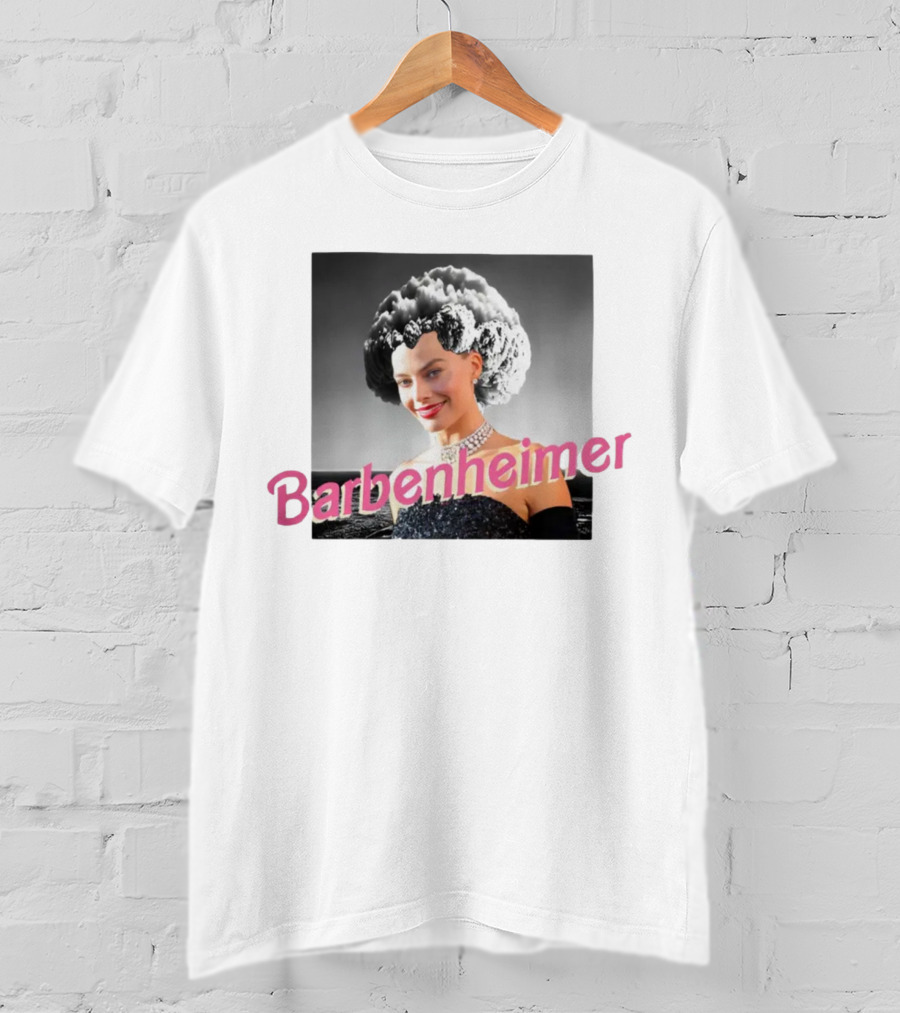 Barbenheimer Mushroom Cloud Hair Classic Glamour T-Shirt