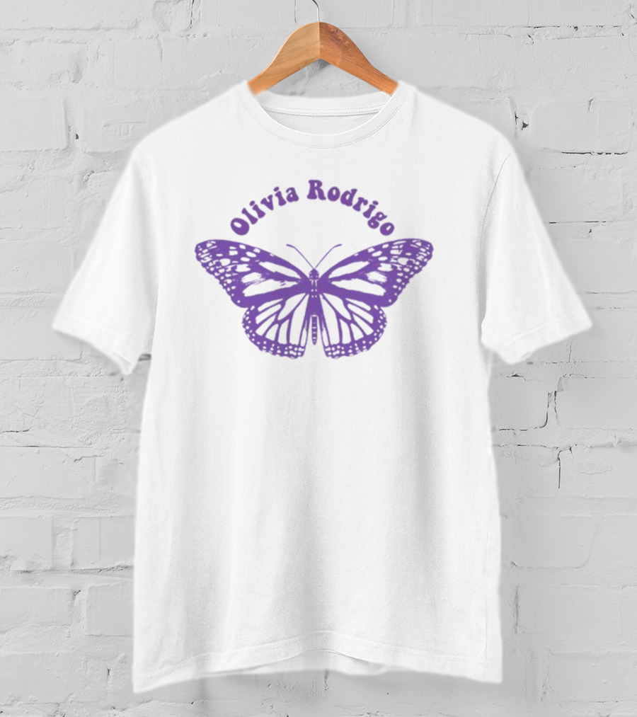 Olivia Rodrigo Guts Purple Butterfly T-Shirt