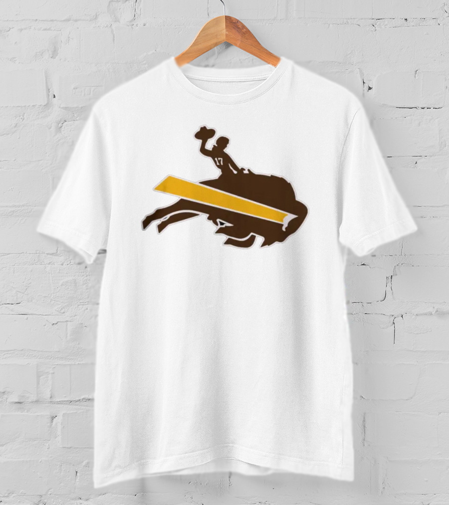Josh Allen 17 Buffalo Bills Wyoming Cowboys T-Shirt
