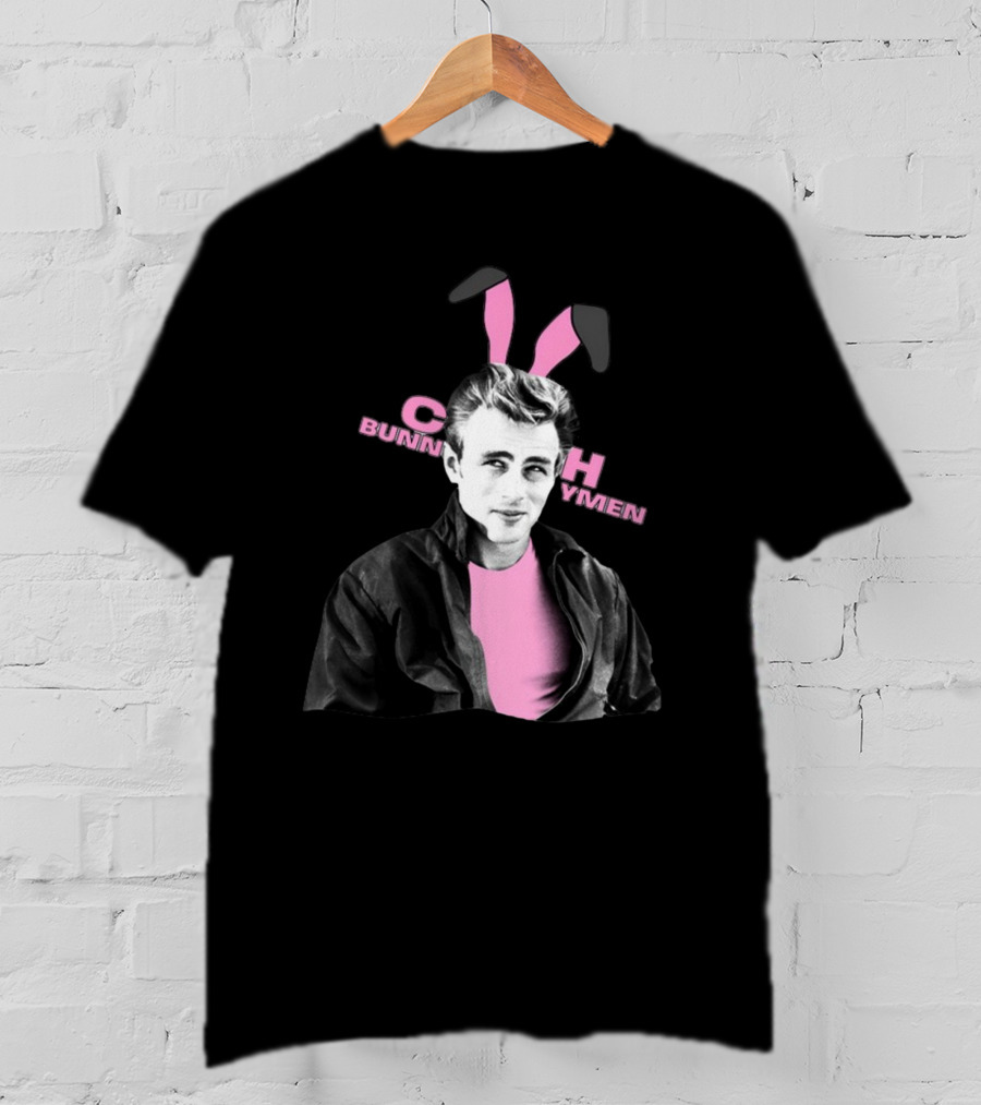 Echo Bunnymen Iconic Pink Bunny Ears Image T-Shirt