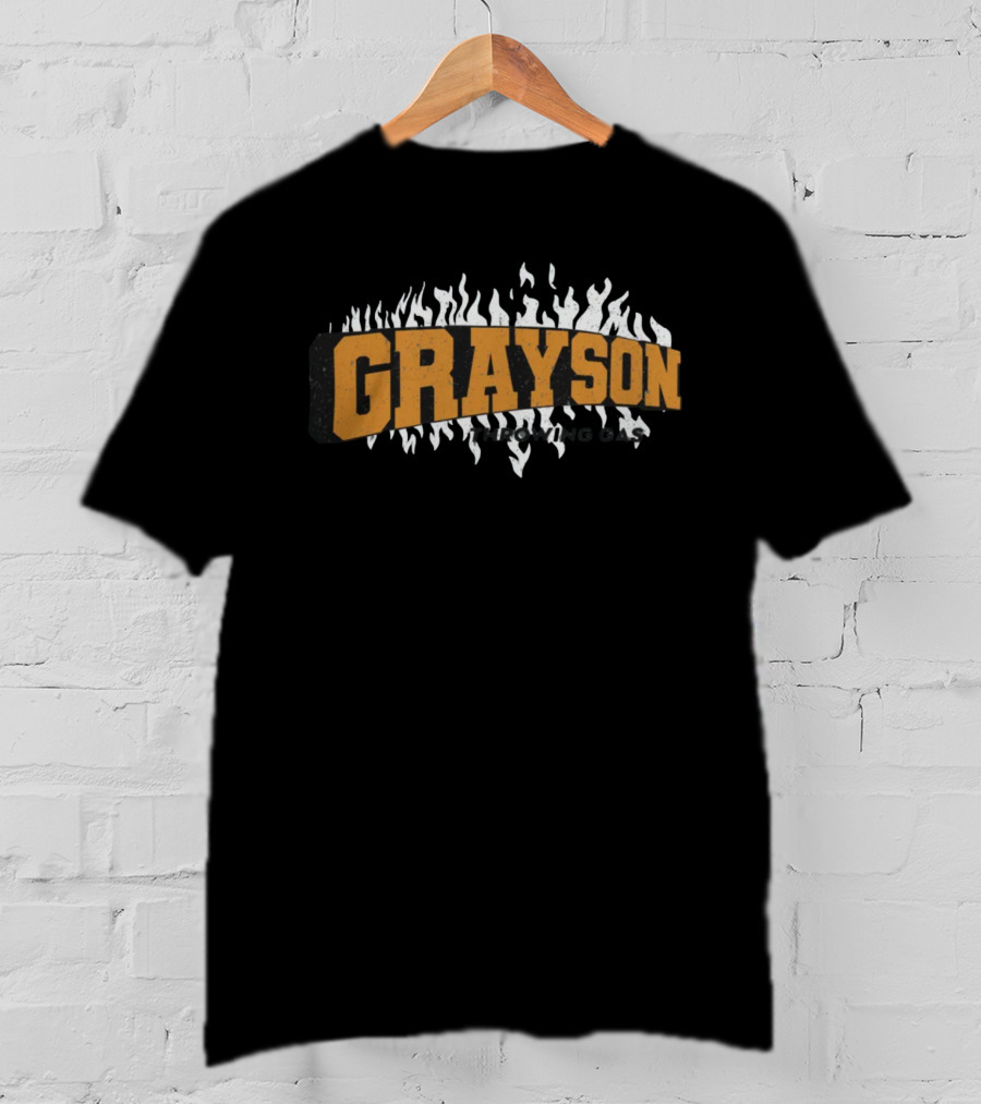 Birdlandsports Grayson Flames Throwing Gas T-Shirt