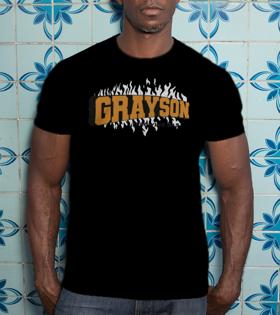 Birdlandsports Grayson Flames Throwing Gas T-Shirt
