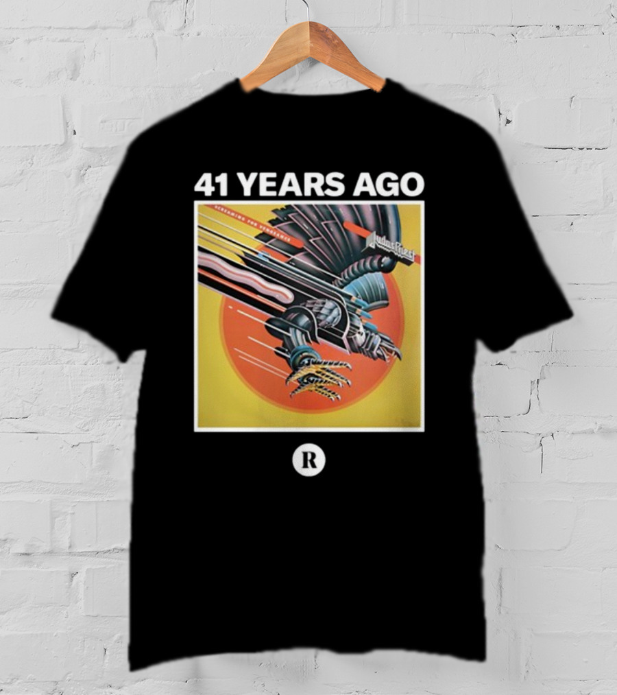 41 Years Ago Judas Priest Screaming For Vengeance Album T-Shirt
