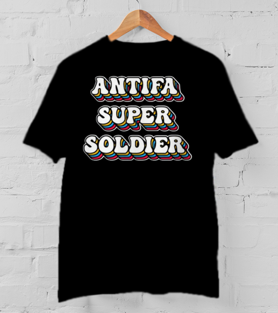 Lia Thomas Antifa Super Soldier Multicolored Retro T-Shirt