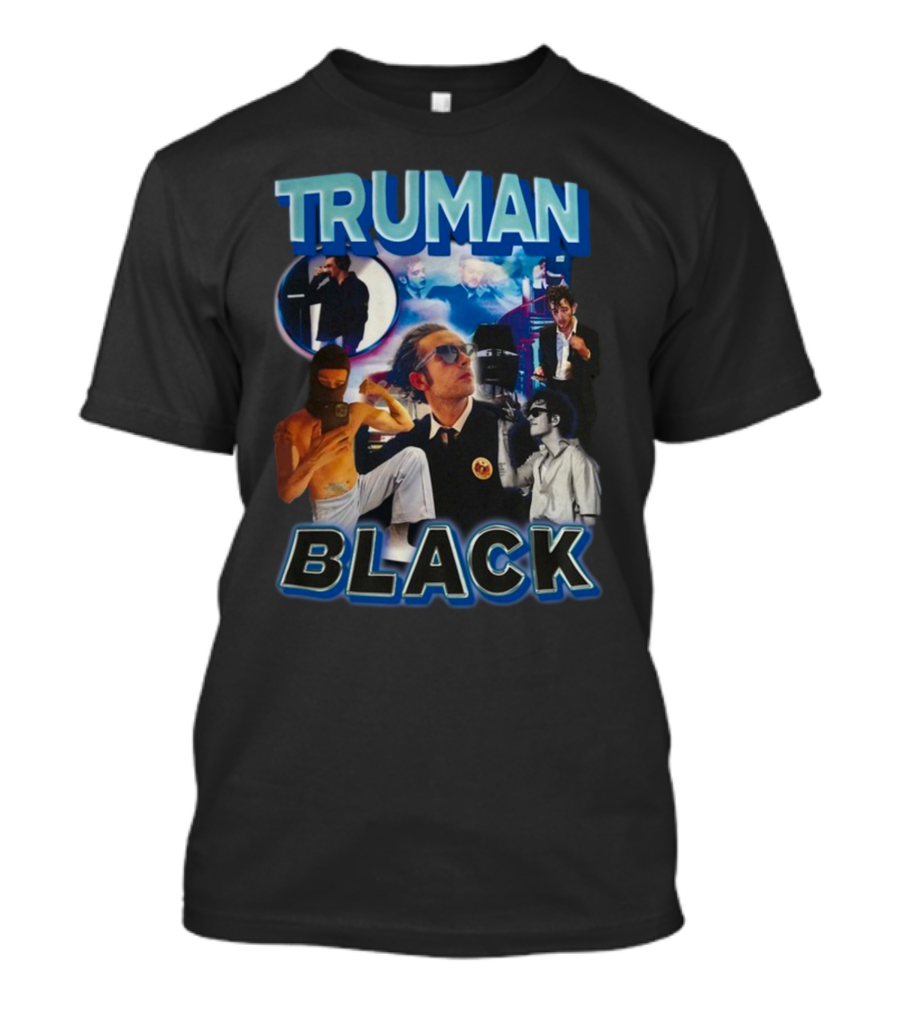TRUMAN BLACK Iconic Multicolor Collage T-Shirt