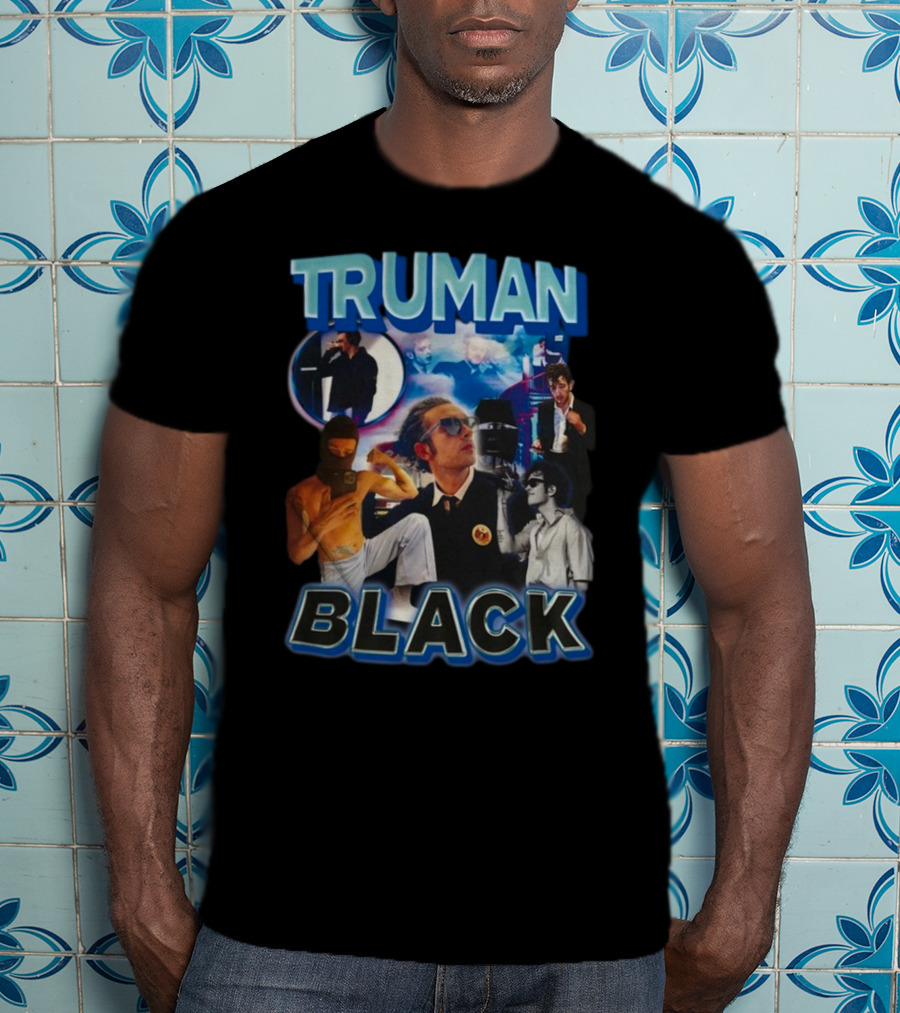 TRUMAN BLACK Iconic Multicolor Collage T-Shirt