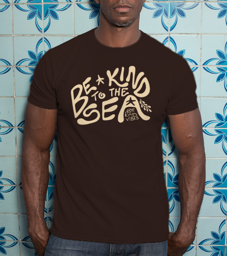 Be Kind Vibes Be Kind To The Sea Starfish Plant Emphasis T-Shirt