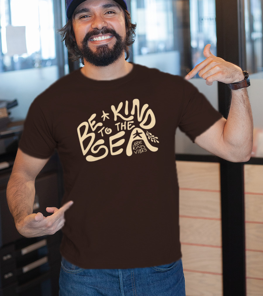 Be Kind Vibes Be Kind To The Sea Starfish Plant Emphasis T-Shirt