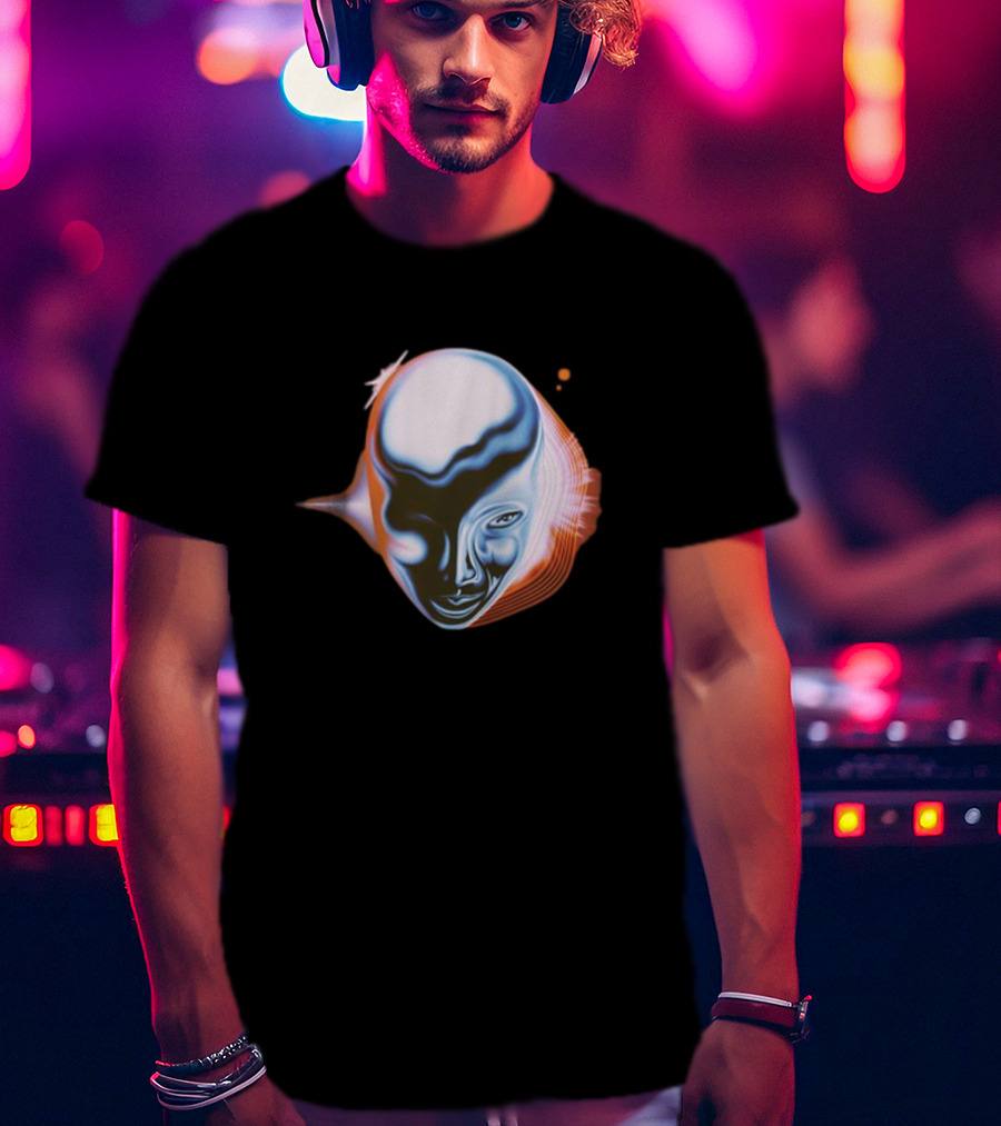 Take My Breath Futuristic Surreal Face T-Shirt