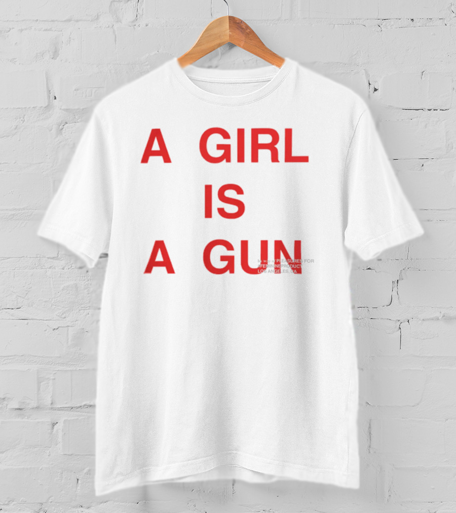 A Girl Is A Gun Pleasures X FTP Los Angeles Collaboration T-Shirt