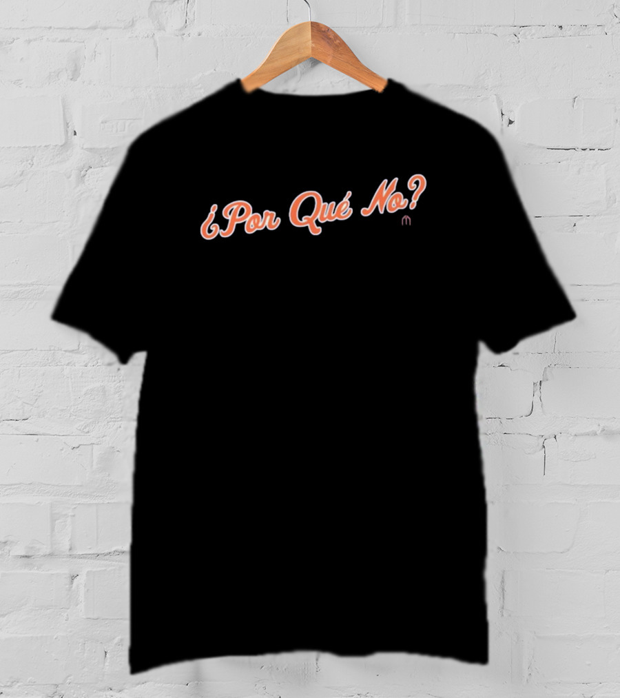 Por Qué No Athlete Logos Iconic Phrase T-Shirt