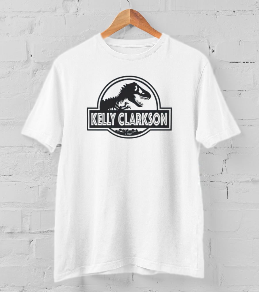 Kelly Clarkson Dinosaur Logo Inspired By Jurassic Movie Franchise T-Shirt
