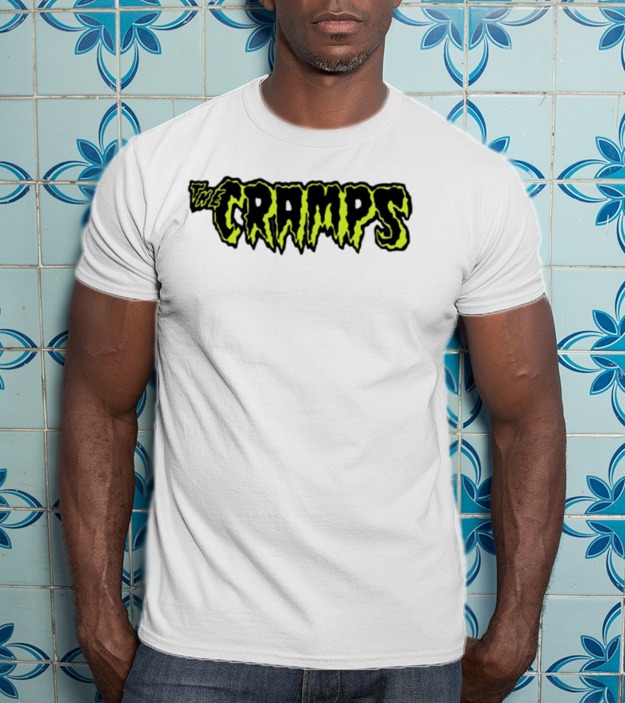 Greg Gutfeld The Cramps Logo Neon Gothic T-Shirt