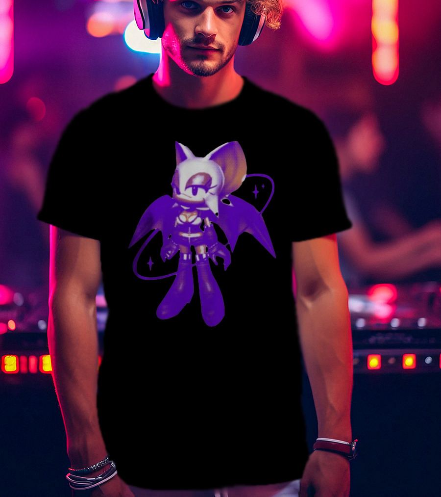 Mamonoworld Y2k Rouge Bat Character T-Shirt