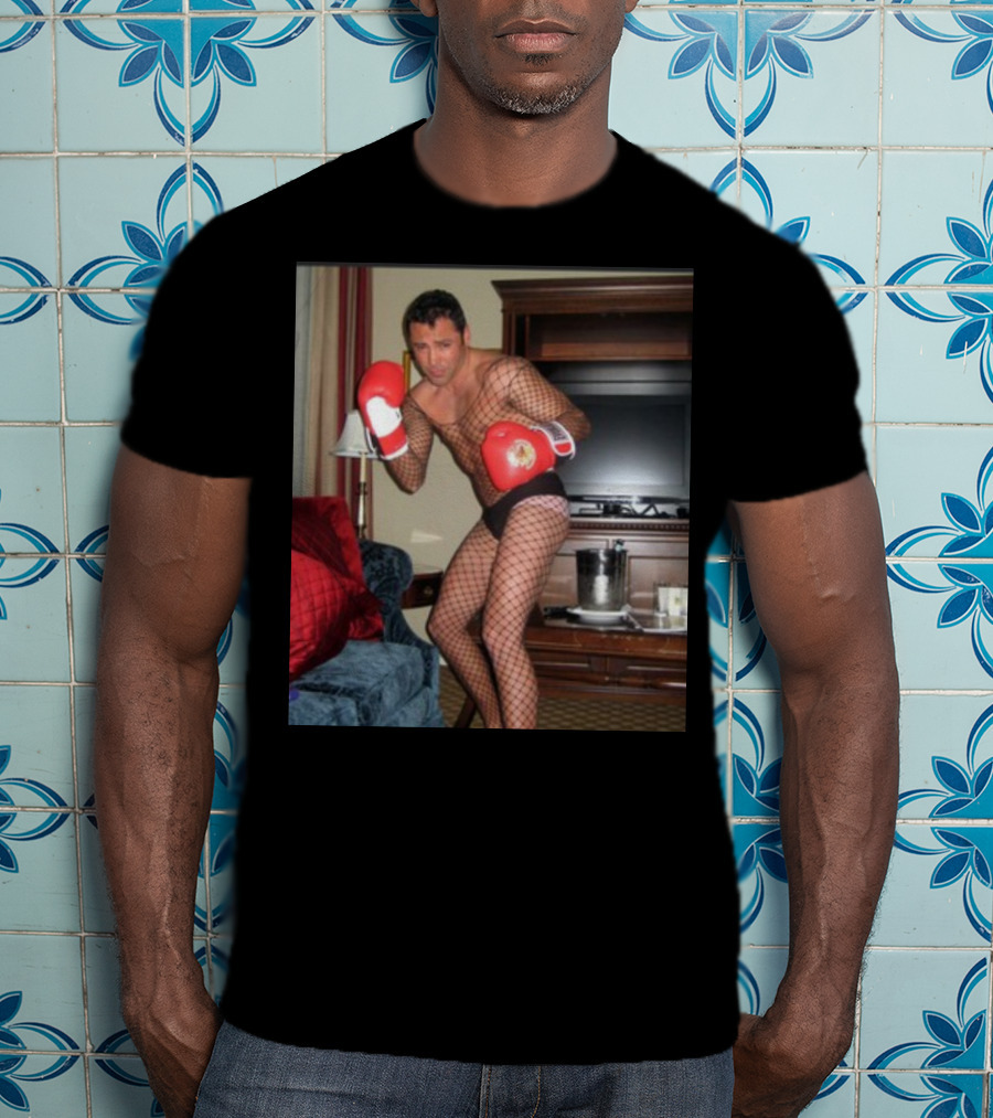 Oscar De La Hoya Fishnet Boxing Gloves Outfit Snapshot T-Shirt