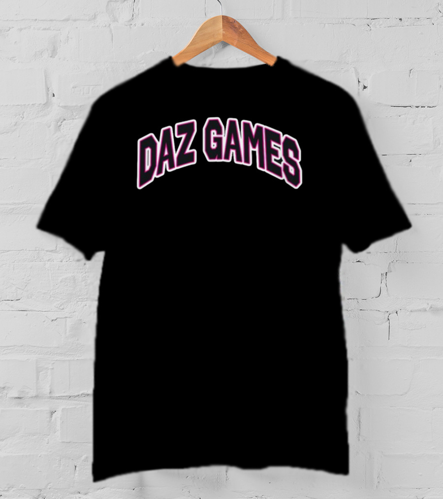 Daz Games Outlined Arched Text T-Shirt