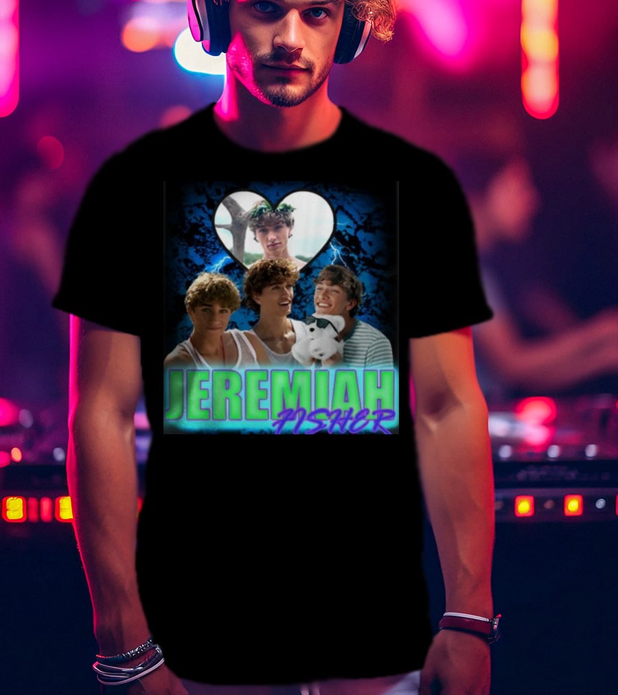JEREMIAH FISHER Heart Lightning Trio T-Shirt