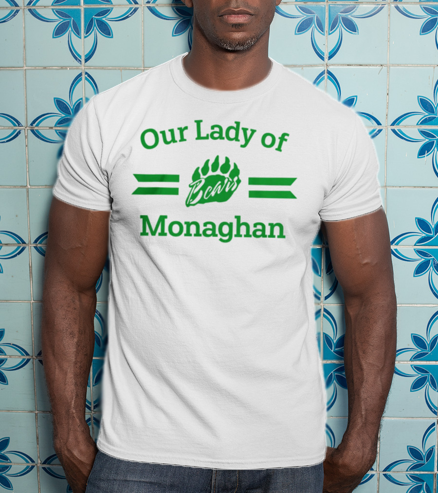 Our Lady Of Bears Monaghan Paw Prints T-Shirt