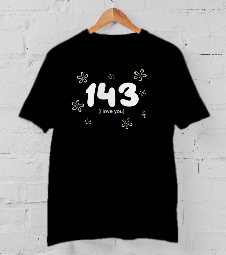 Punz 143 I Love You Floral T-Shirt