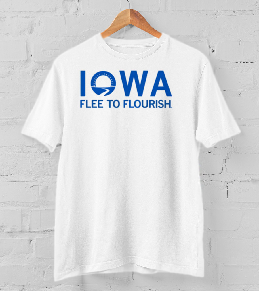 Iowa Flee To Flourish Blue Raygun T-Shirt