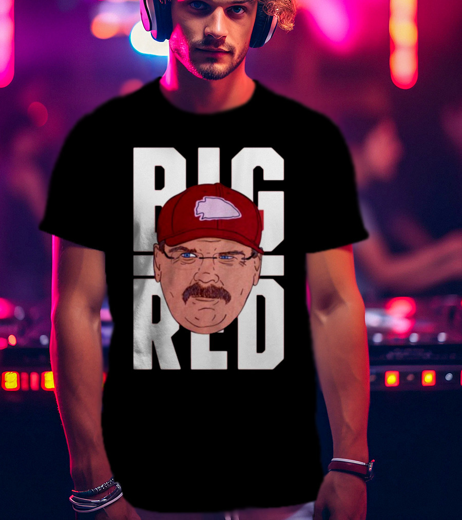 Thekyliewinfrey Andy Reid Big Red Face Illustration Chiefs Hat T-Shirt